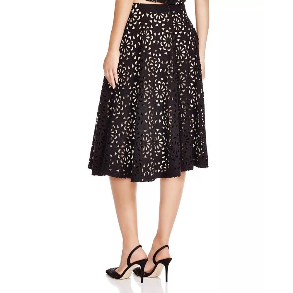 Alice + Olivia Viviana Cutout A-Line Skirt - Size 4 - Picture 2 of 13